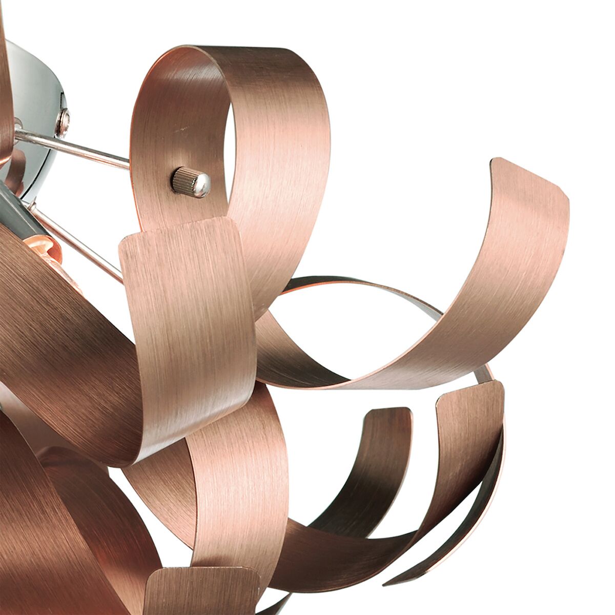 Rawley 4 Light Flush Brushed Copper 40cm<br>Brushed Copper - Image 3