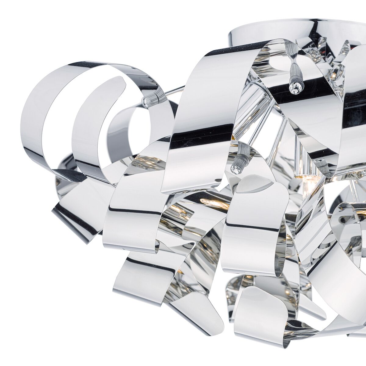 Rawley 5 Light Flush Polished Chrome 60cm<br>Polished Chrome - Image 2