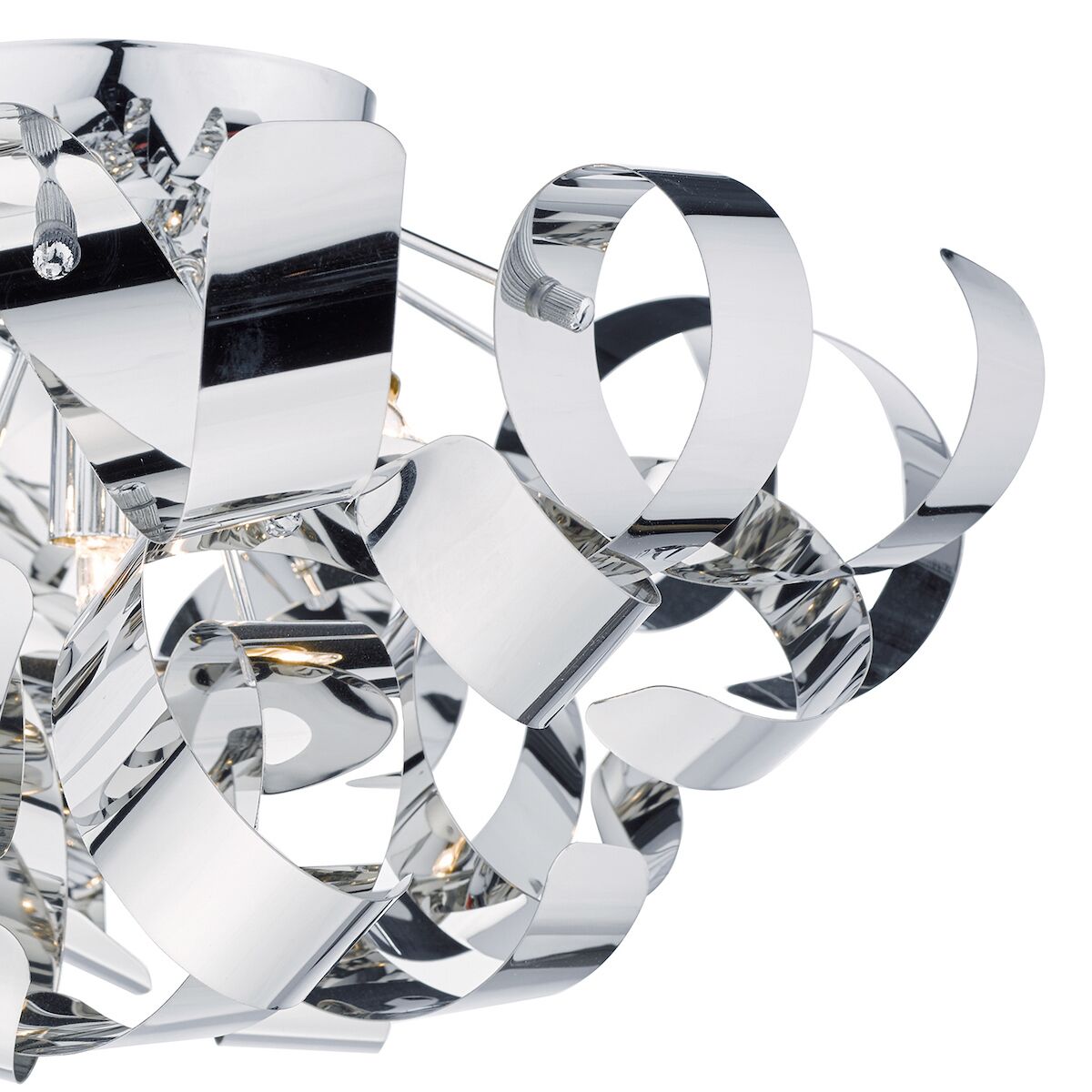 Rawley 5 Light Flush Polished Chrome 60cm<br>Polished Chrome - Image 3