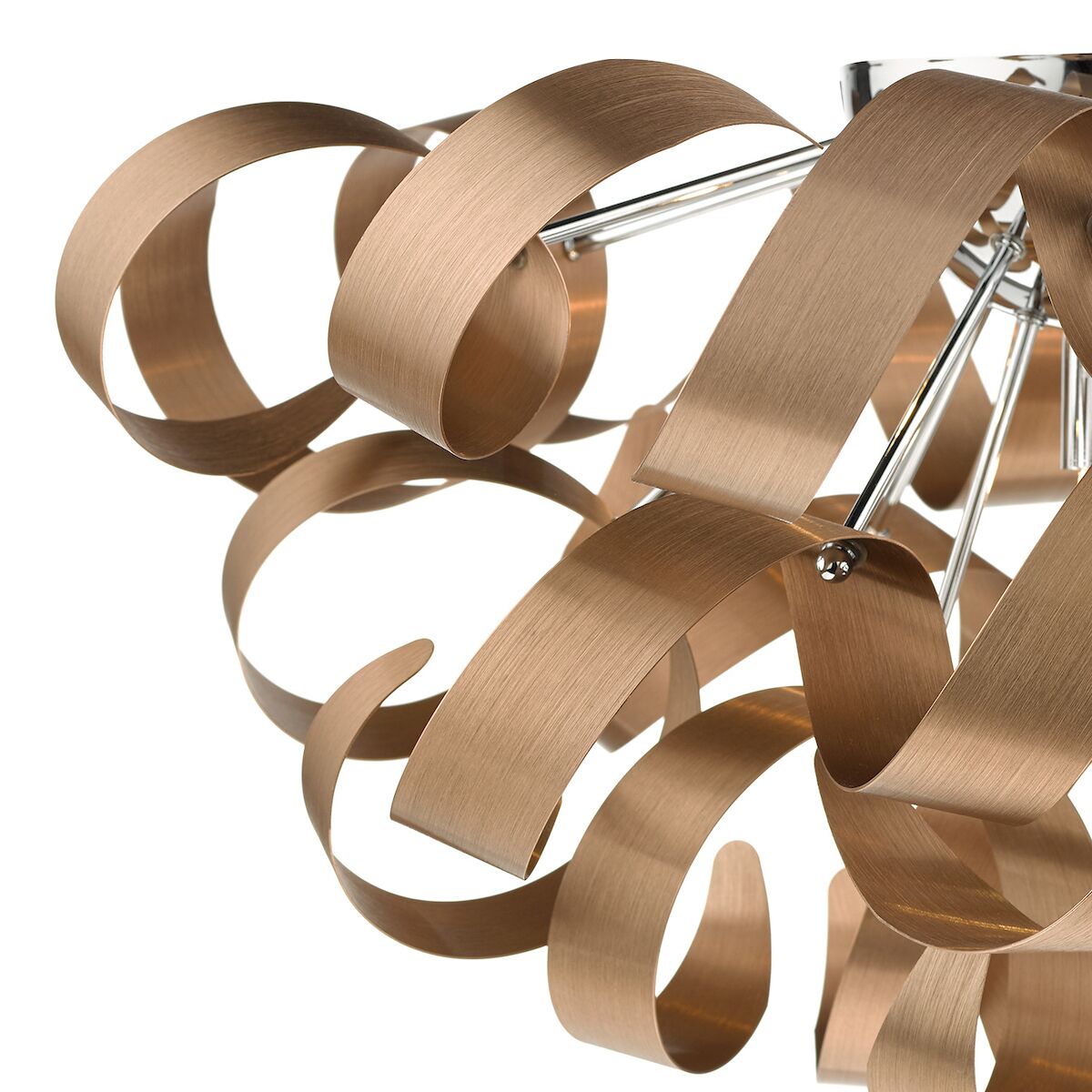 Rawley 5 Light Flush Brushed Copper 60cm<br>Brushed Copper - Image 3