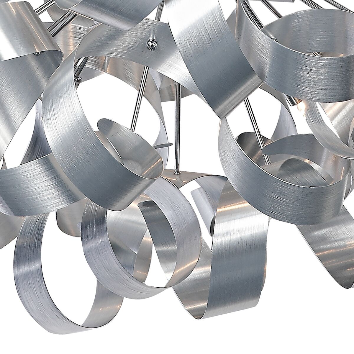 Rawley 12 Light Pendant Brushed Aluminium<br>Brushed Aluminium - Image 4