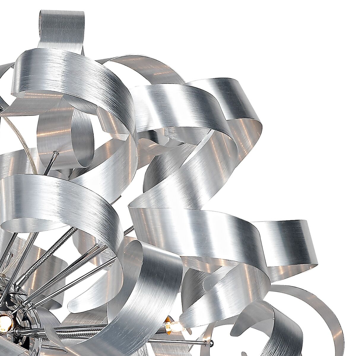 Rawley 12 Light Pendant Brushed Aluminium<br>Brushed Aluminium - Image 5