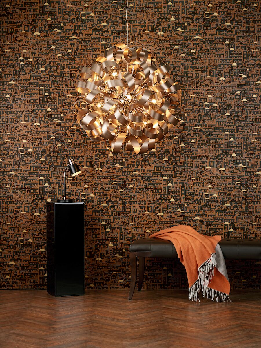 Rawley 12 Light Pendant Brushed Copper<br>Brushed Copper - Image 5