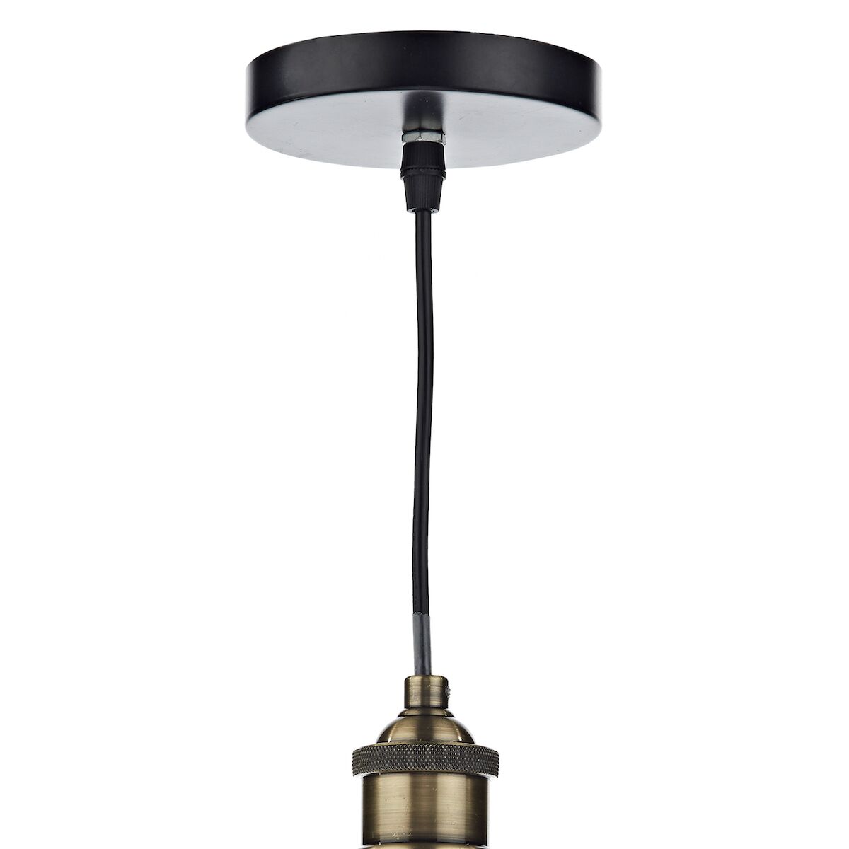 Ray 1 Light Pendant Antique Brass Clear<br>Antique Brass - Image 2