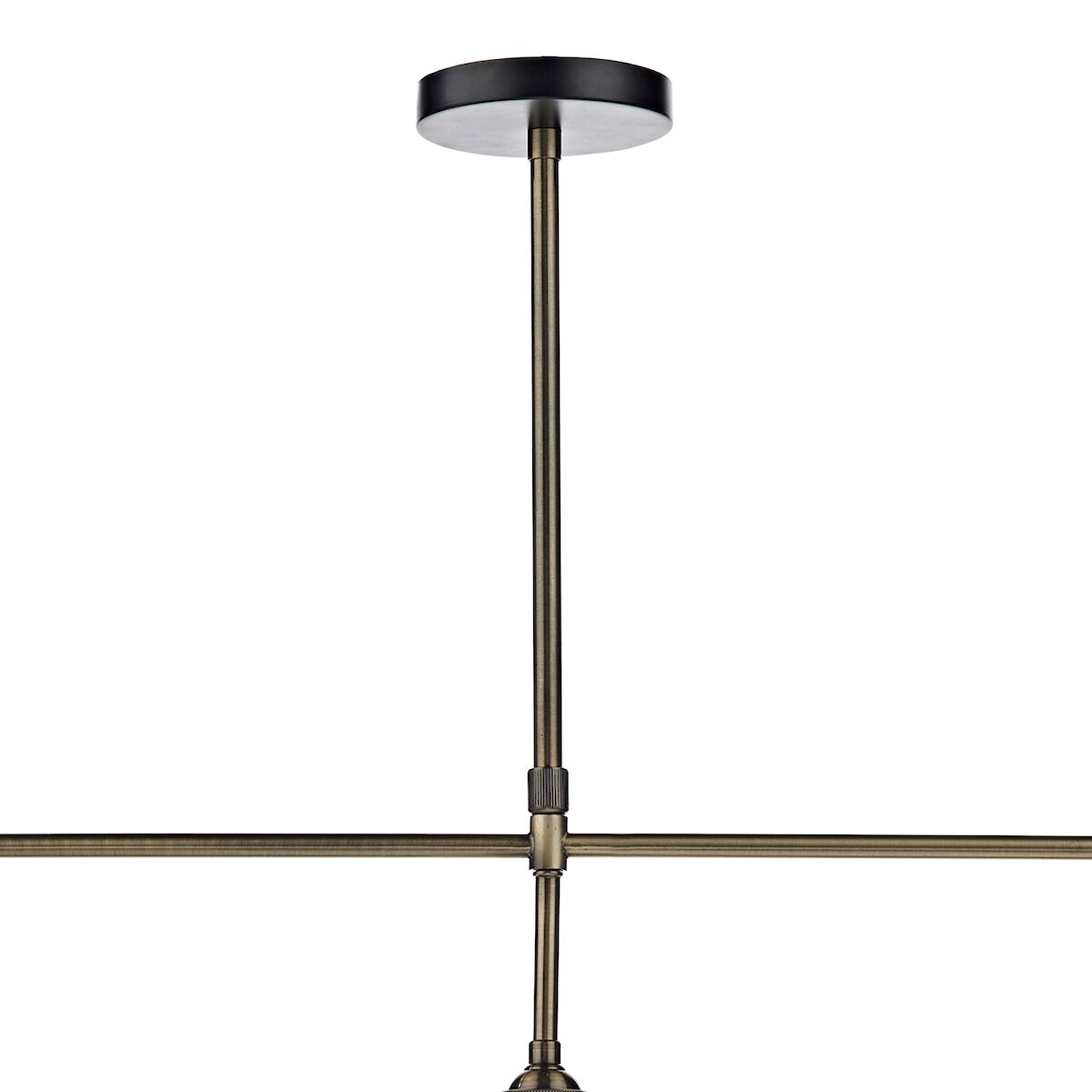 Ray 3 Light Bar Pendant Antique Brass ClearAntique Brass - Image 2