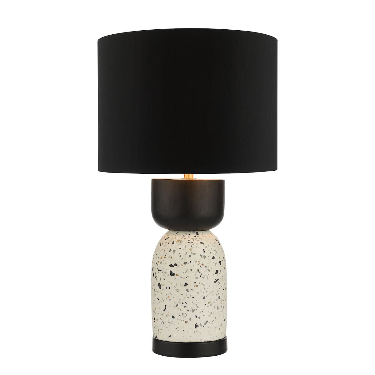 Roja Table Lamp Terrazzo & Black With Shade <br>Black