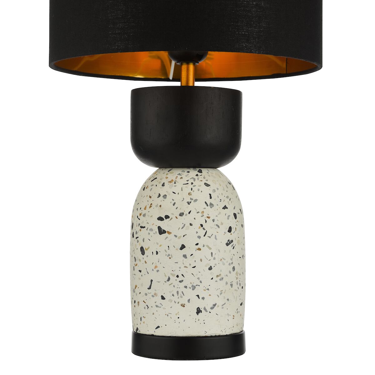 Roja Table Lamp Terrazzo & Black With Shade <br>Black - Image 3