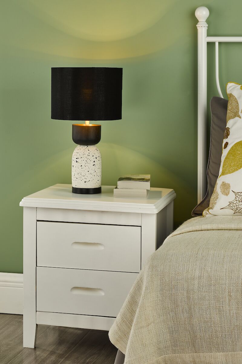 Roja Table Lamp Terrazzo & Black With Shade <br>Black - Image 4