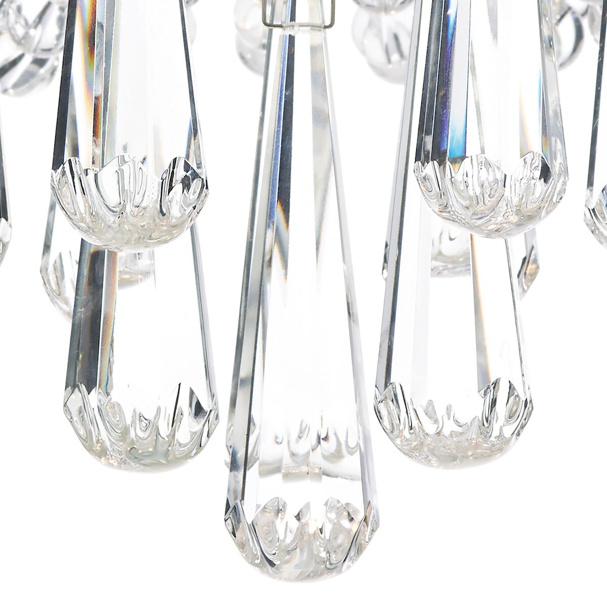 Saigon 5 Light Flush Polished Chrome/Clear<br>Crystal - Image 3