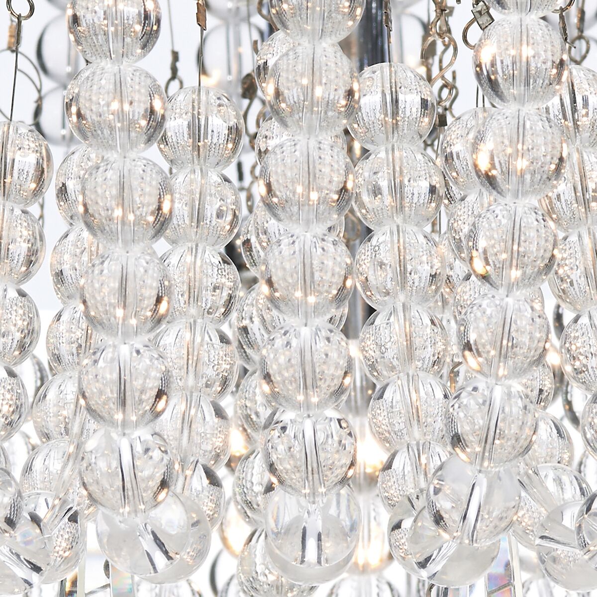 Saigon 5 Light Flush Polished Chrome/Clear<br>Crystal - Image 4