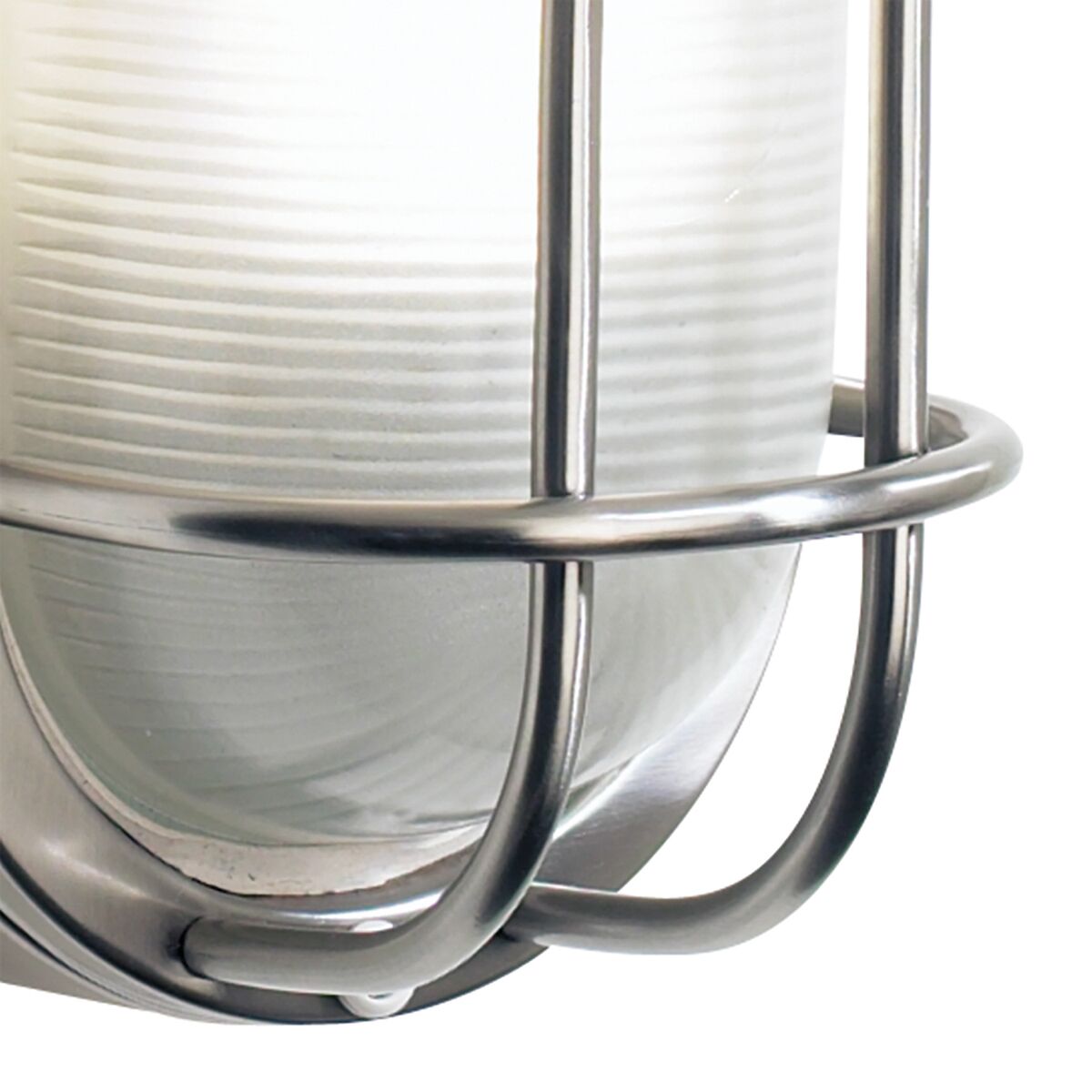 Salcombe Oval Outdoor Wall Light Stainless Steel Glass IP44Polished Stainless Steel - Image 2