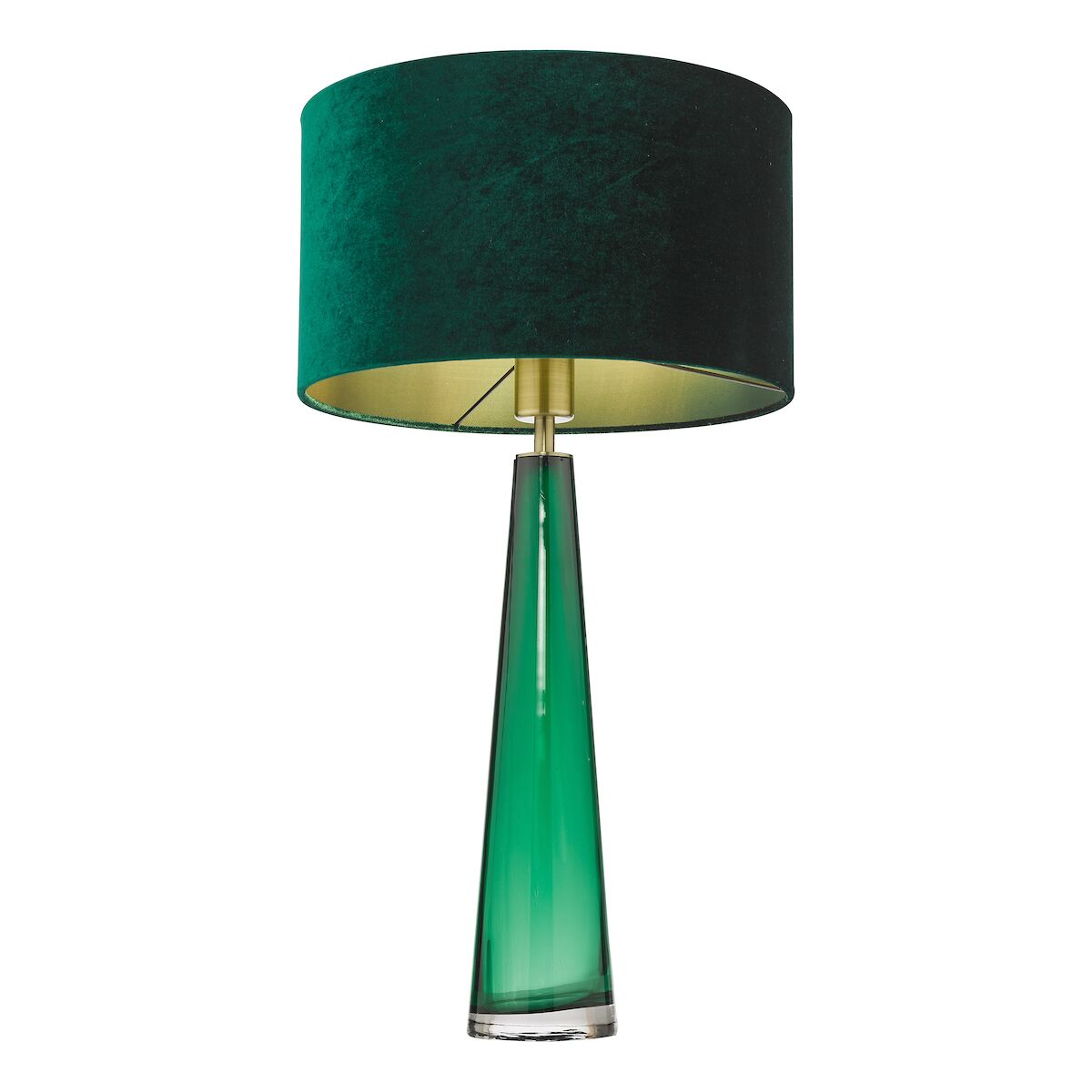Samara Table Lamp Green Glass Base Only<br>Green Glass - Image 3