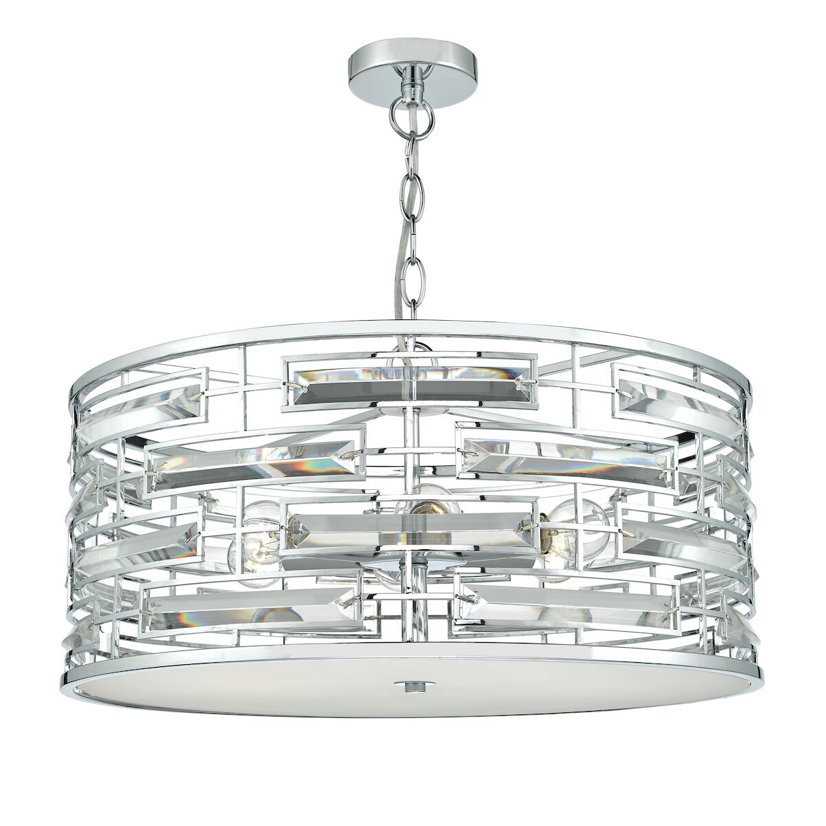 Seville 6 Light Pendant K9 Crystal Polished Chrome<br>Polished Chrome