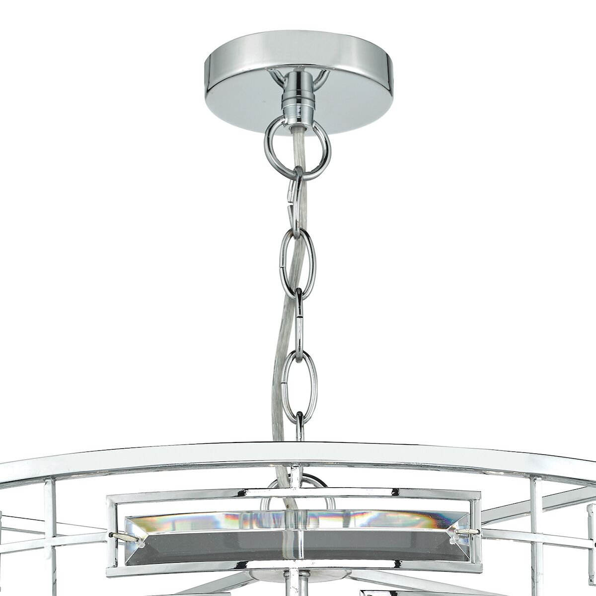 Seville 6 Light Pendant K9 Crystal Polished Chrome<br>Polished Chrome - Image 5