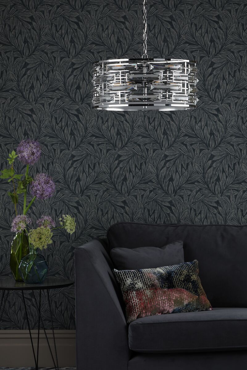 Seville 6 Light Pendant K9 Crystal Polished Chrome<br>Polished Chrome - Image 7