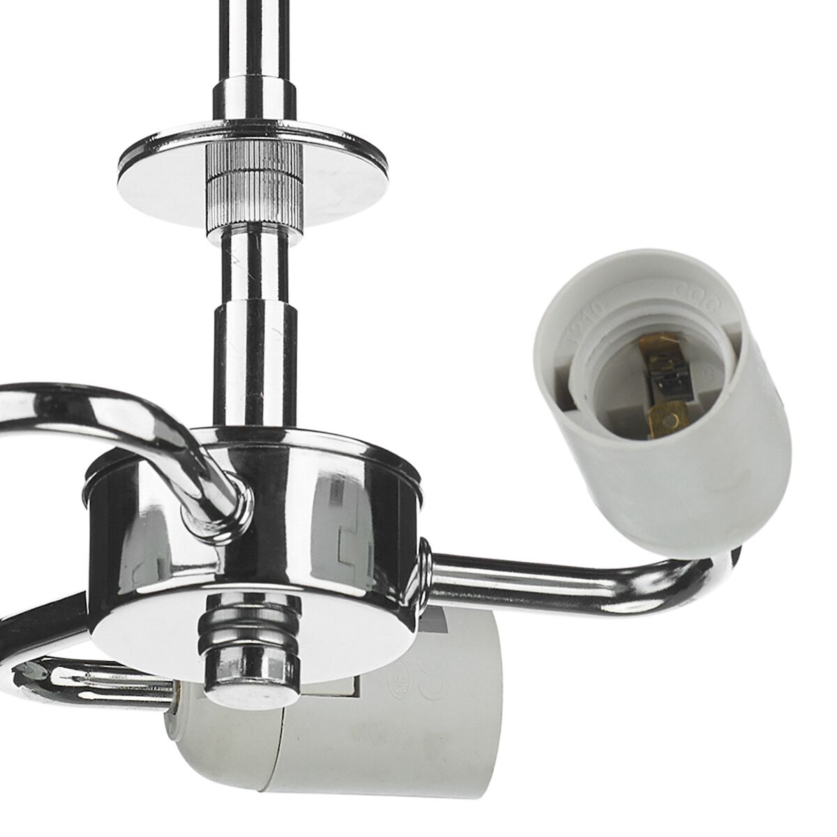3 Light Semi Flush Suspension Polished Chrome<br>Polished Chrome - Image 4