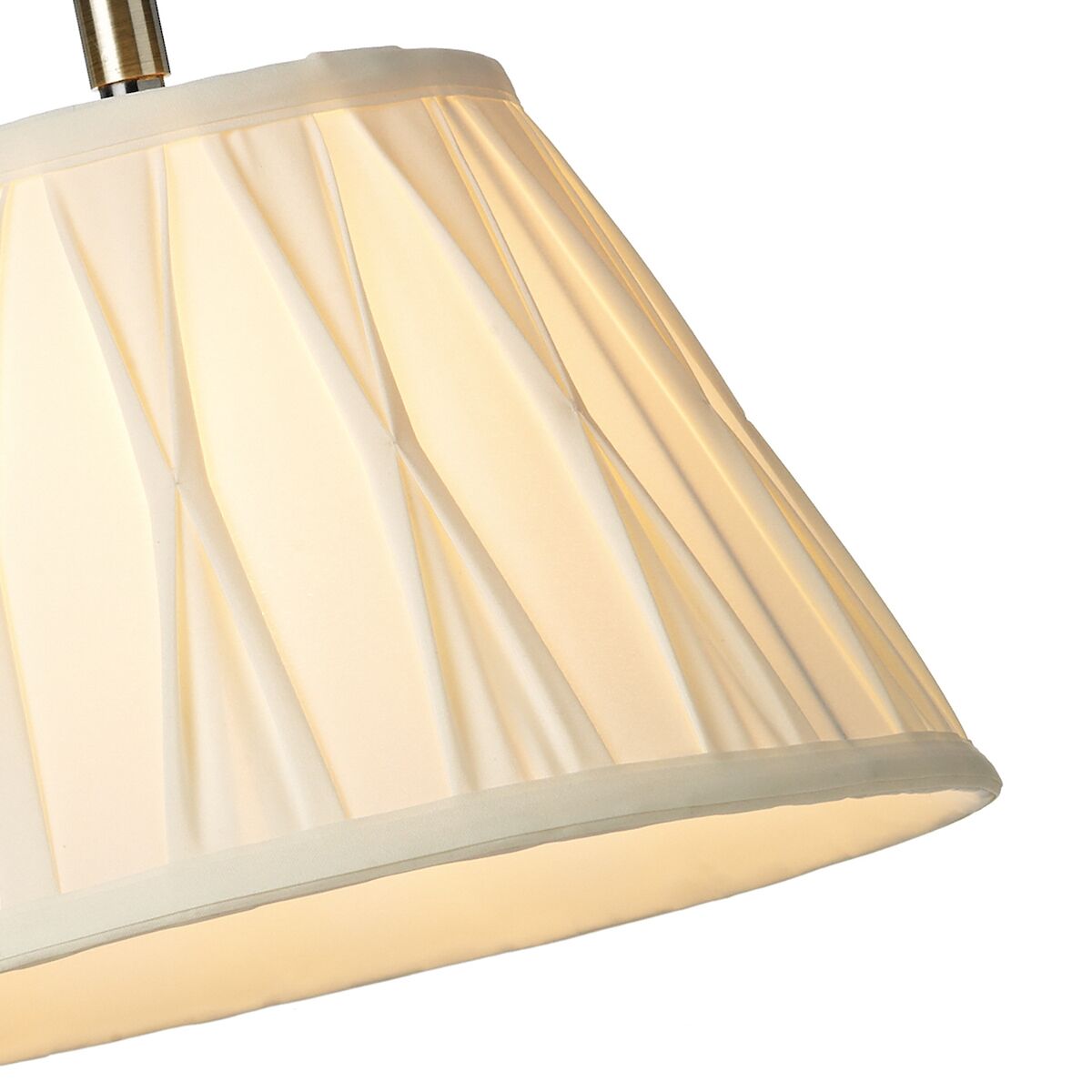 Suffolk Rise & Fall Table Lamp Antique Brass With Shade <br>Antique Brass - Image 4