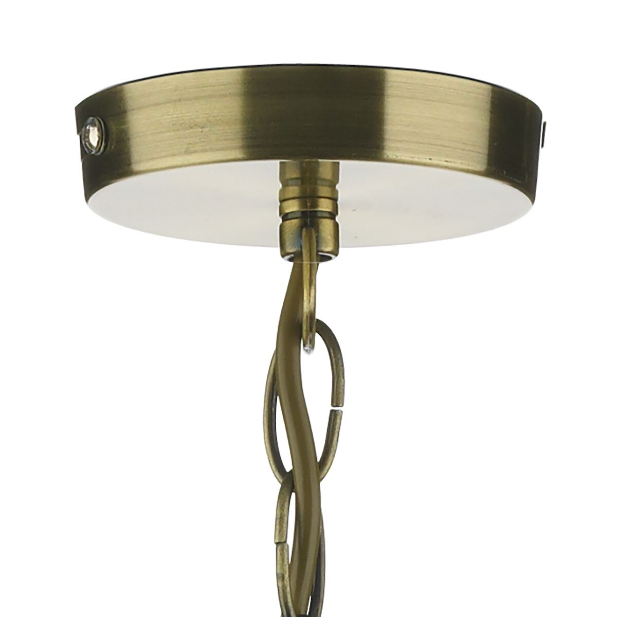Suri 1 Light Pendant Antique Brass Faceted Glass<br>Antique Brass - Image 2