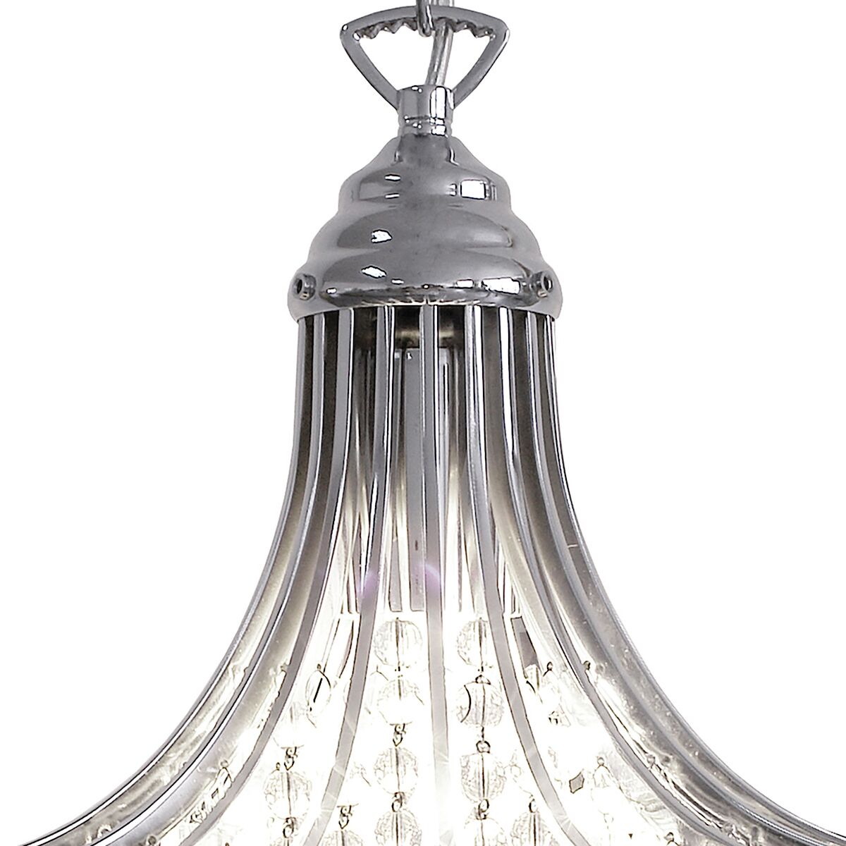 Suri 1 Light Pendant Crystal Polished Chrome<br>Polished Chrome - Image 2