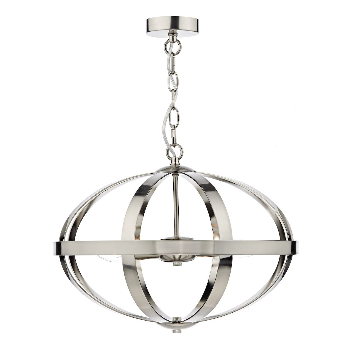 Symbol 3 Light Pendant Satin Chrome<br>Satin Chrome