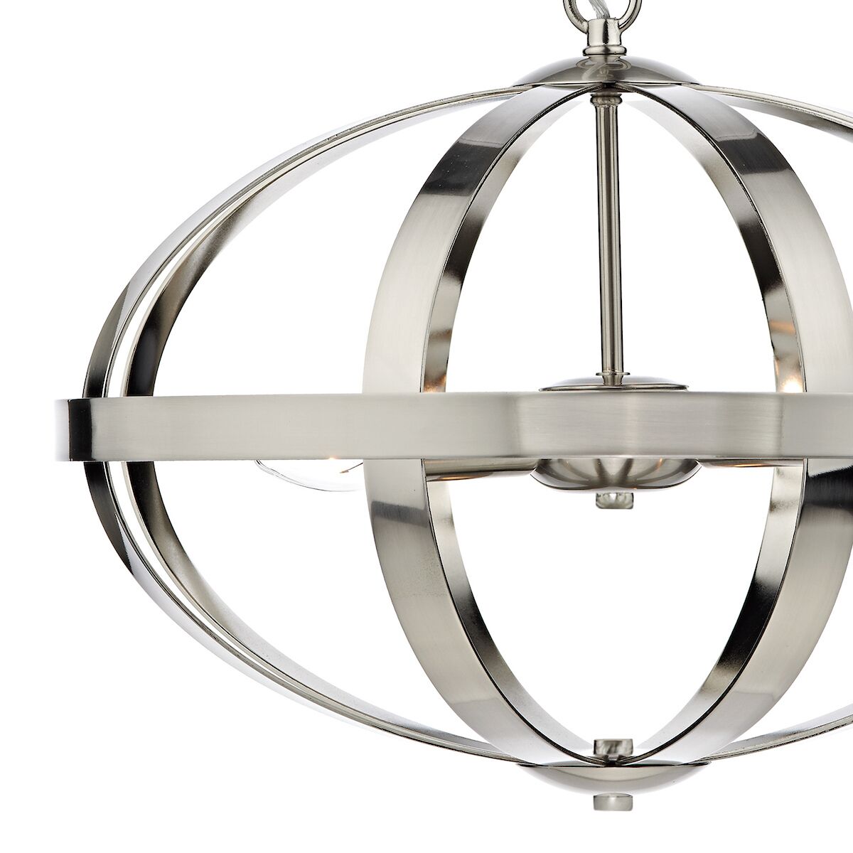 Symbol 3 Light Pendant Satin Chrome<br>Satin Chrome - Image 2