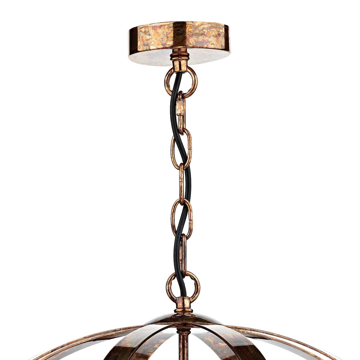 Symbol 3 Light Pendant Petrol Copper<br>Mottled Copper - Image 2