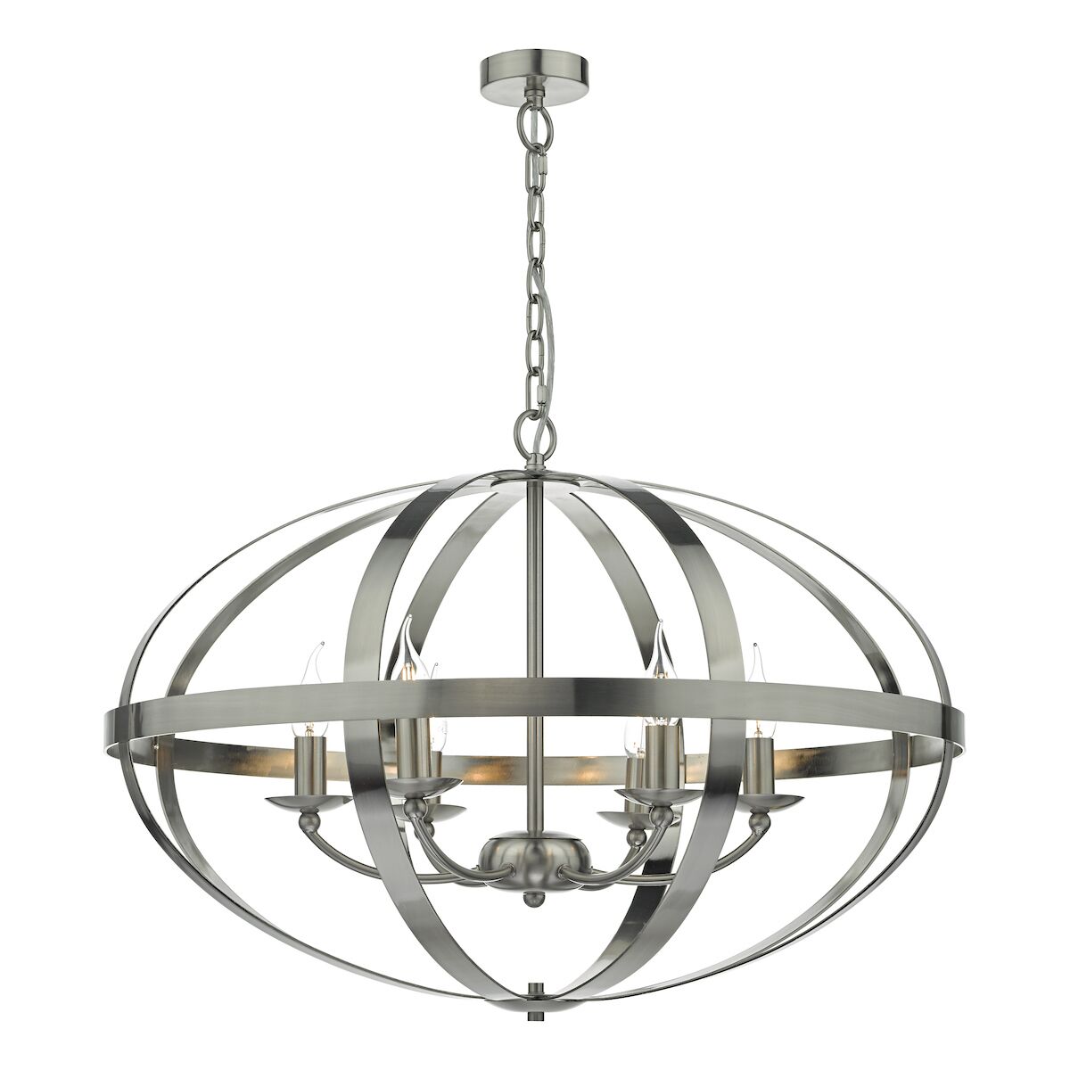 Symbol 6 Light Pendant Satin Chrome<br>Satin Chrome - Image 2
