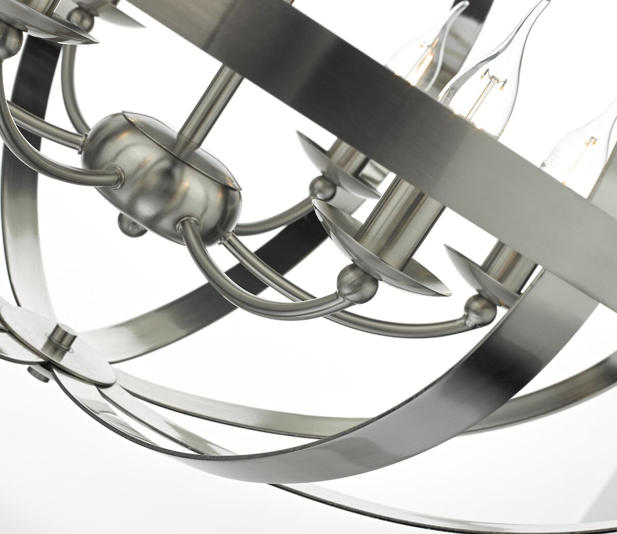 Symbol 6 Light Pendant Satin Chrome<br>Satin Chrome - Image 3