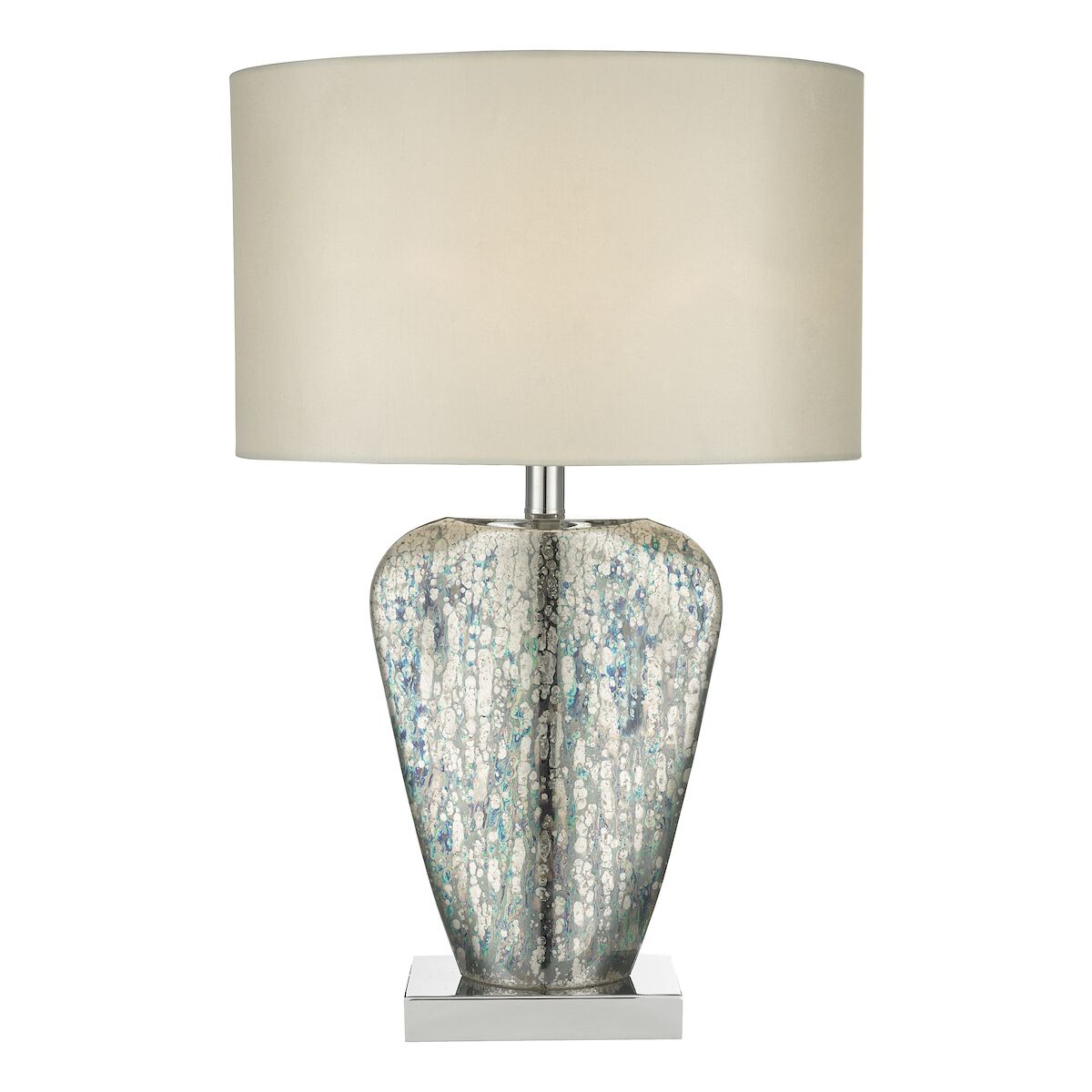Syracuse Table Lamp Mercury Glass With Shade Silver Mercury Glass - Image 2