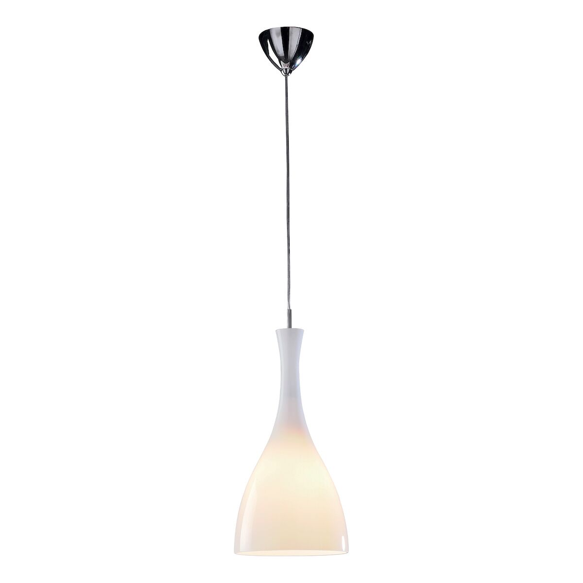 Tone Pendant White<br>White Glass
