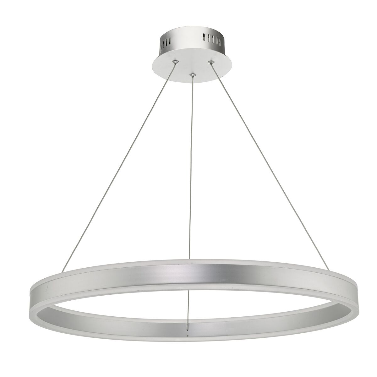 Tybalt Pendant Silver & Acrylic LED<br>Satin Silver - Image 2