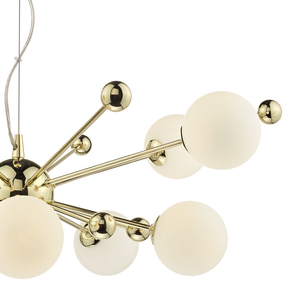 Ursa 10 Light Pendant Polished Gold Opal Glass<br>Polished Gold - Image 3