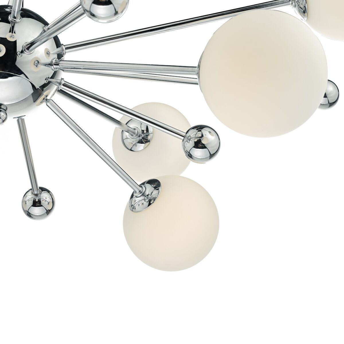 Ursa 10 Light Pendant Polished Chrome Opal Glass<br>Polished Chrome - Image 3