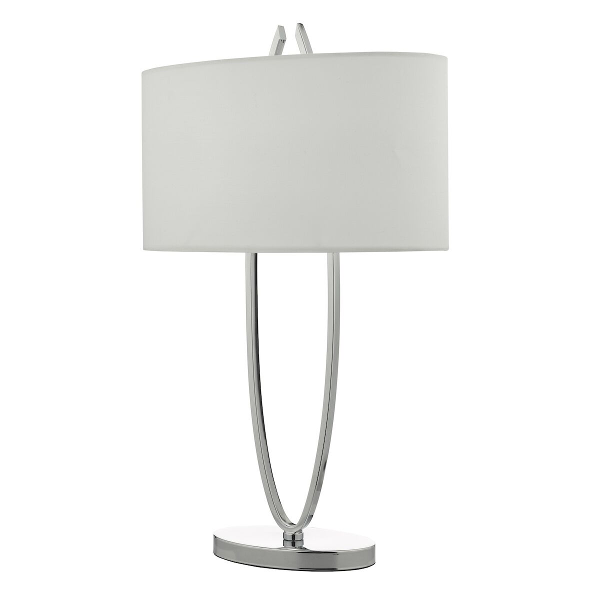 Utara Table Lamp Polished Chrome With Shade <br>Polished Chrome - Image 2