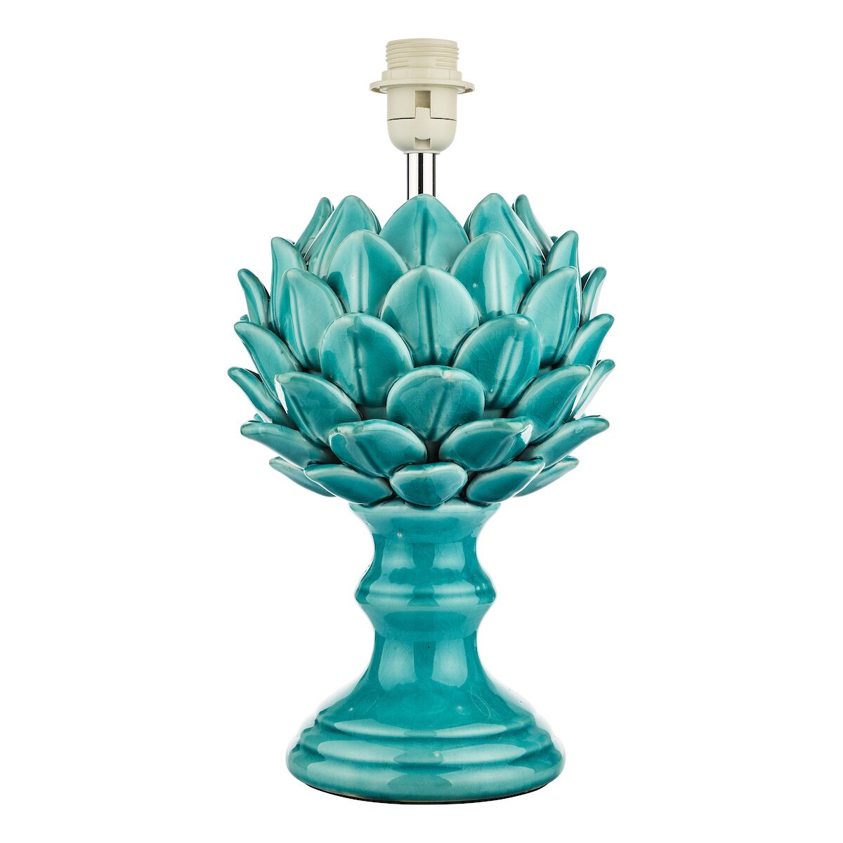 Violetta Table Lamp Blue Ceramic With Shade <br>Blue Ceramic - Image 3