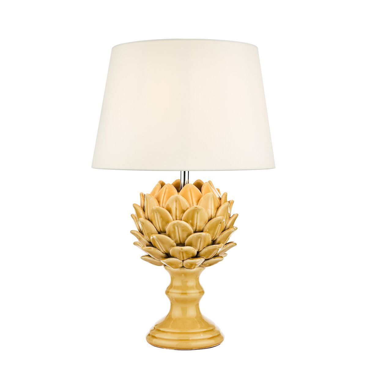 Violetta Table Lamp Yellow Ceramic With Shade <br>Yellow Ceramic - Image 6