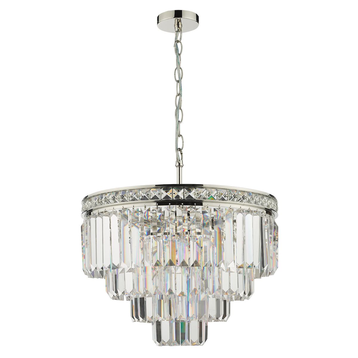 Vyana 4 Light Pendant Polished Nickel Crystal<br>Crystal - Image 2
