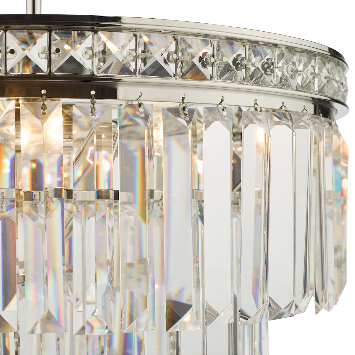 Vyana 4 Light Pendant Polished Nickel Crystal<br>Crystal - Image 5