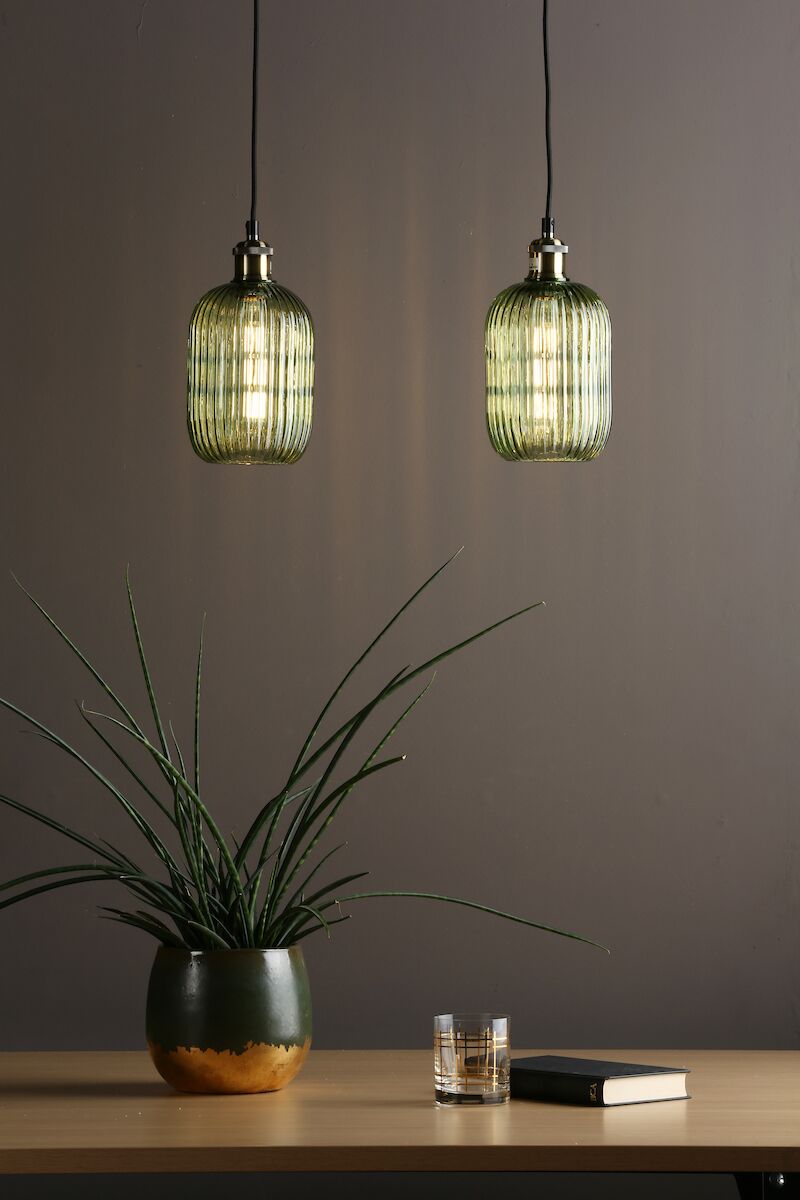 Vondra Table Lamp White & Grey With Shade <br>Grey Ceramic - Image 5