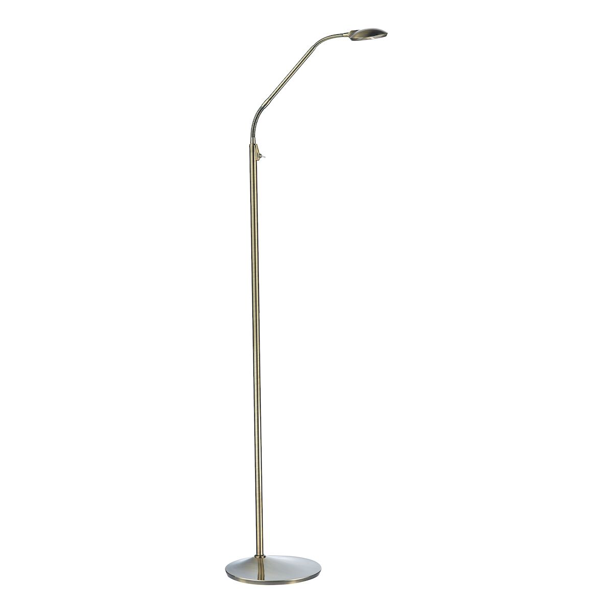 Wellington Task Floor Lamp Antique Brass LED<br>Antique Brass
