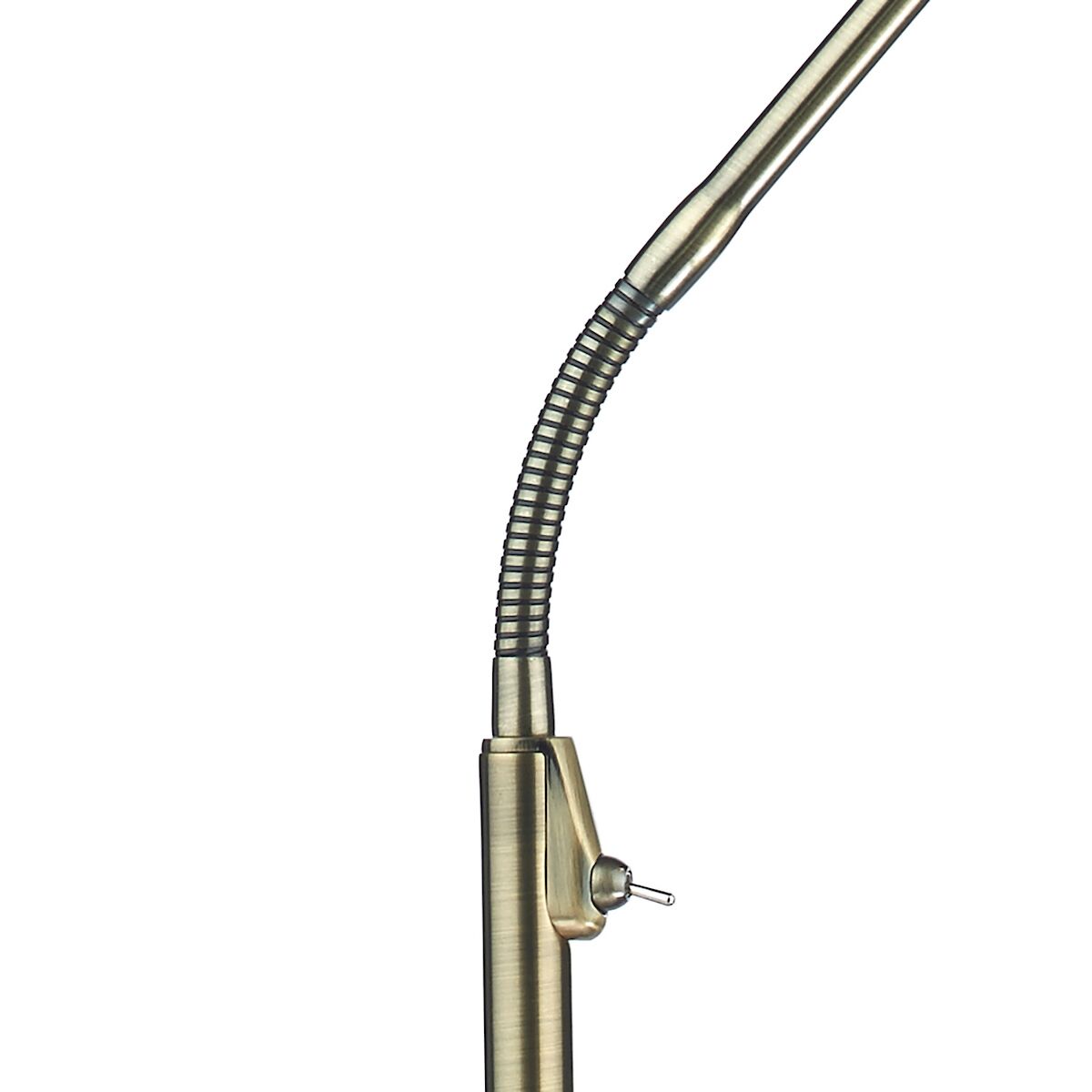 Wellington Task Floor Lamp Antique Brass LED<br>Antique Brass - Image 3