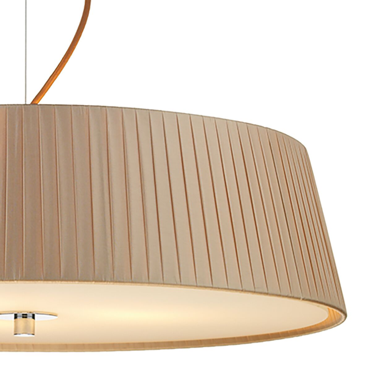 Wheel 3 Light Pendant Taupe Frosted Glass<br>Taupe - Image 3