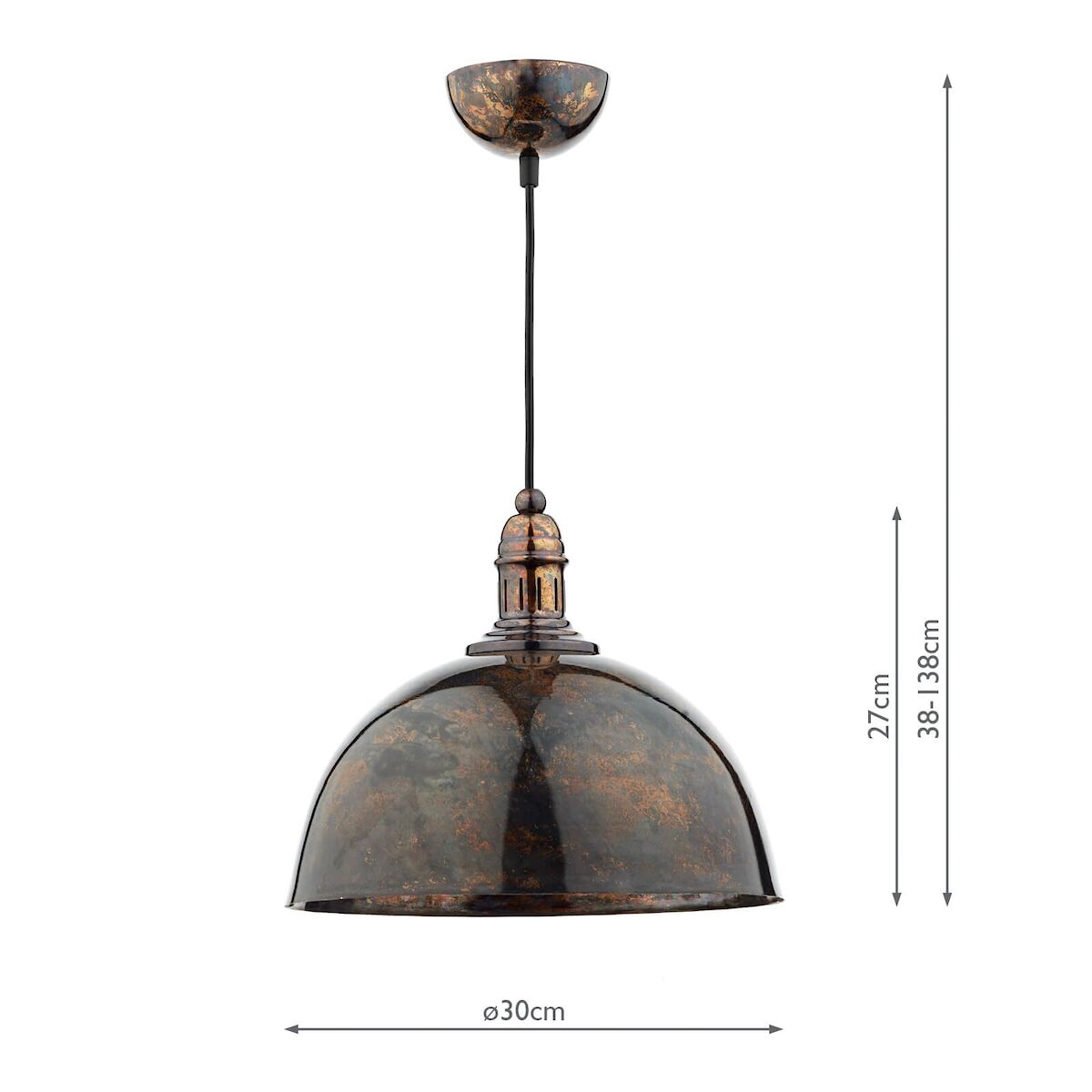 Yoko 1 Light Pendant Mottled Bronze<br>Mottled Bronze - Image 4