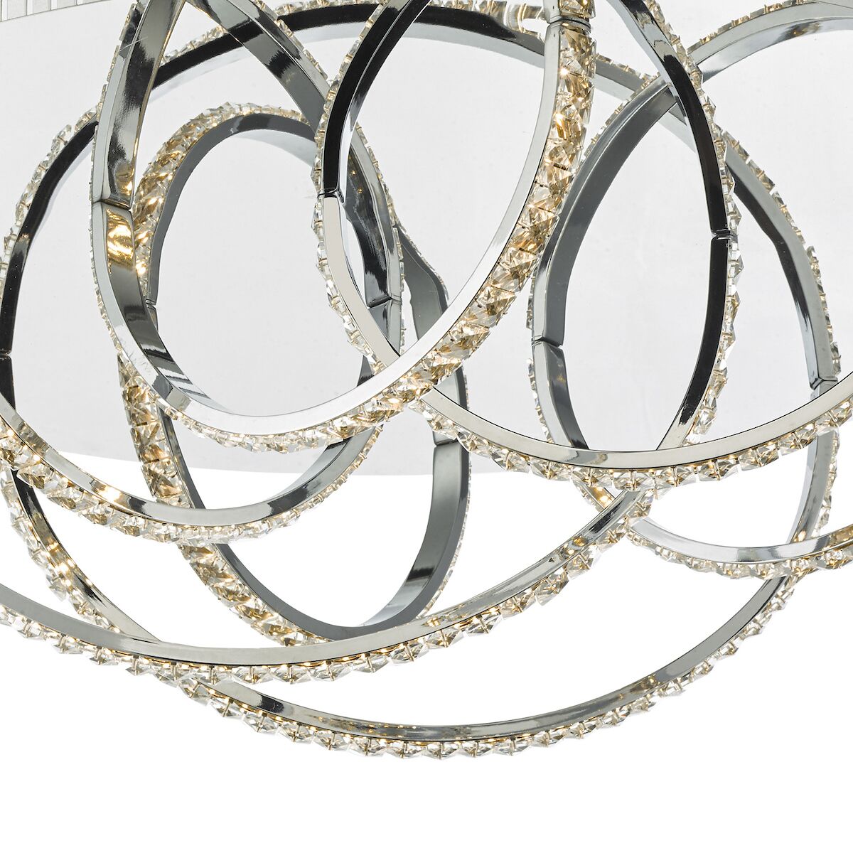 Zancara Large 7 Light Flush Polished Chrome Crystal LED<br>Polished Chrome - Image 5
