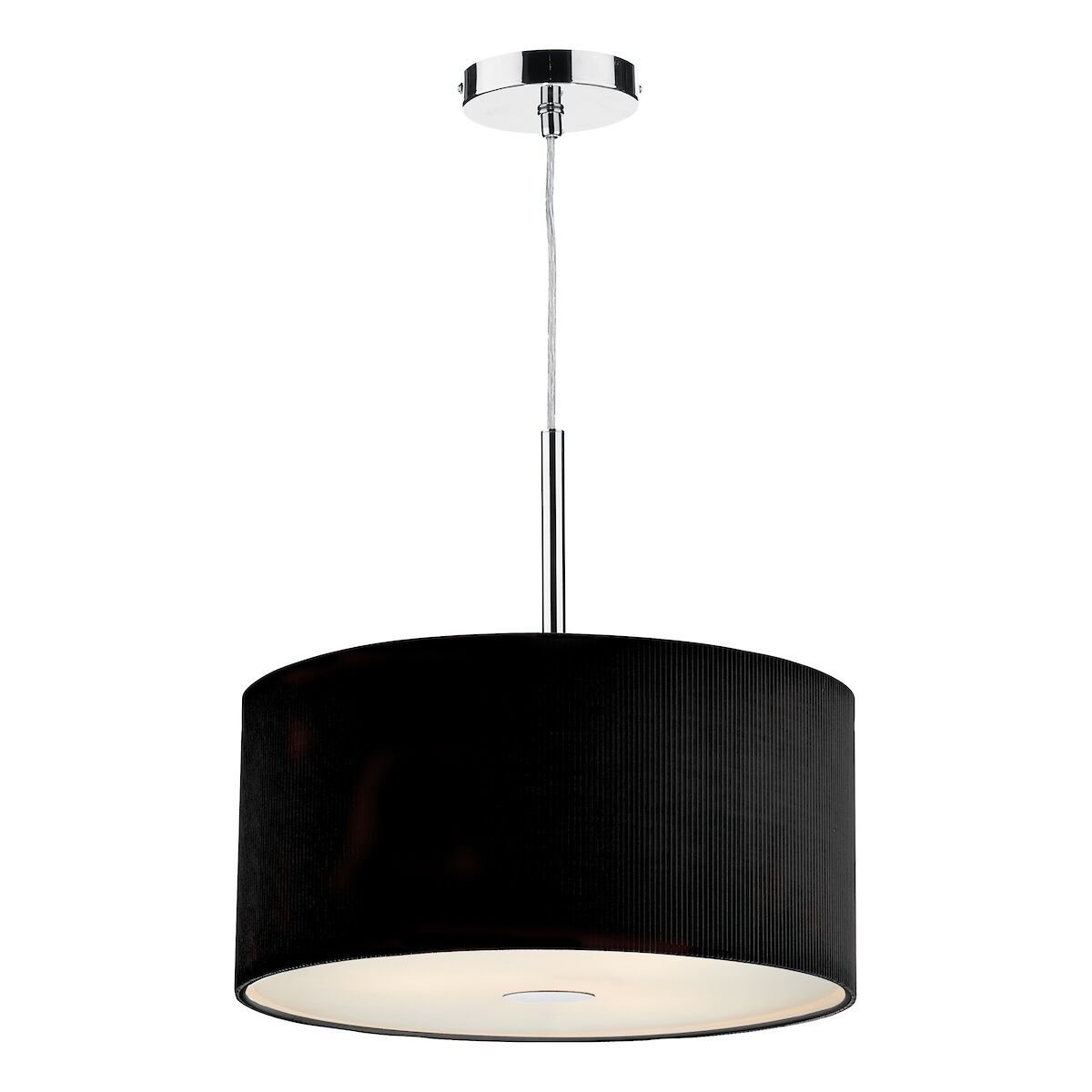 Zaragoza 3 Light Pendant Black 40cm<br>Black