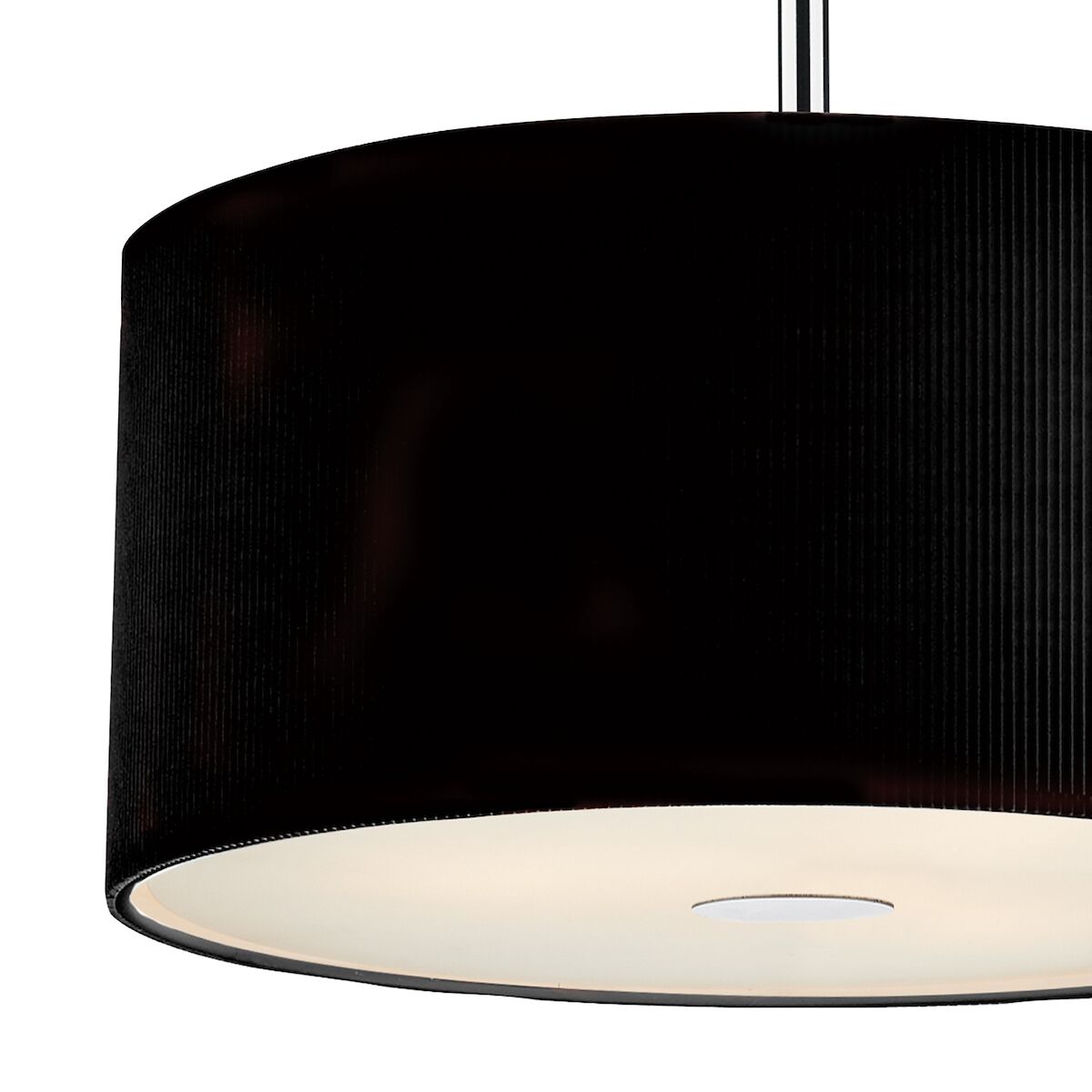 Zaragoza 3 Light Pendant Black 40cm<br>Black - Image 2