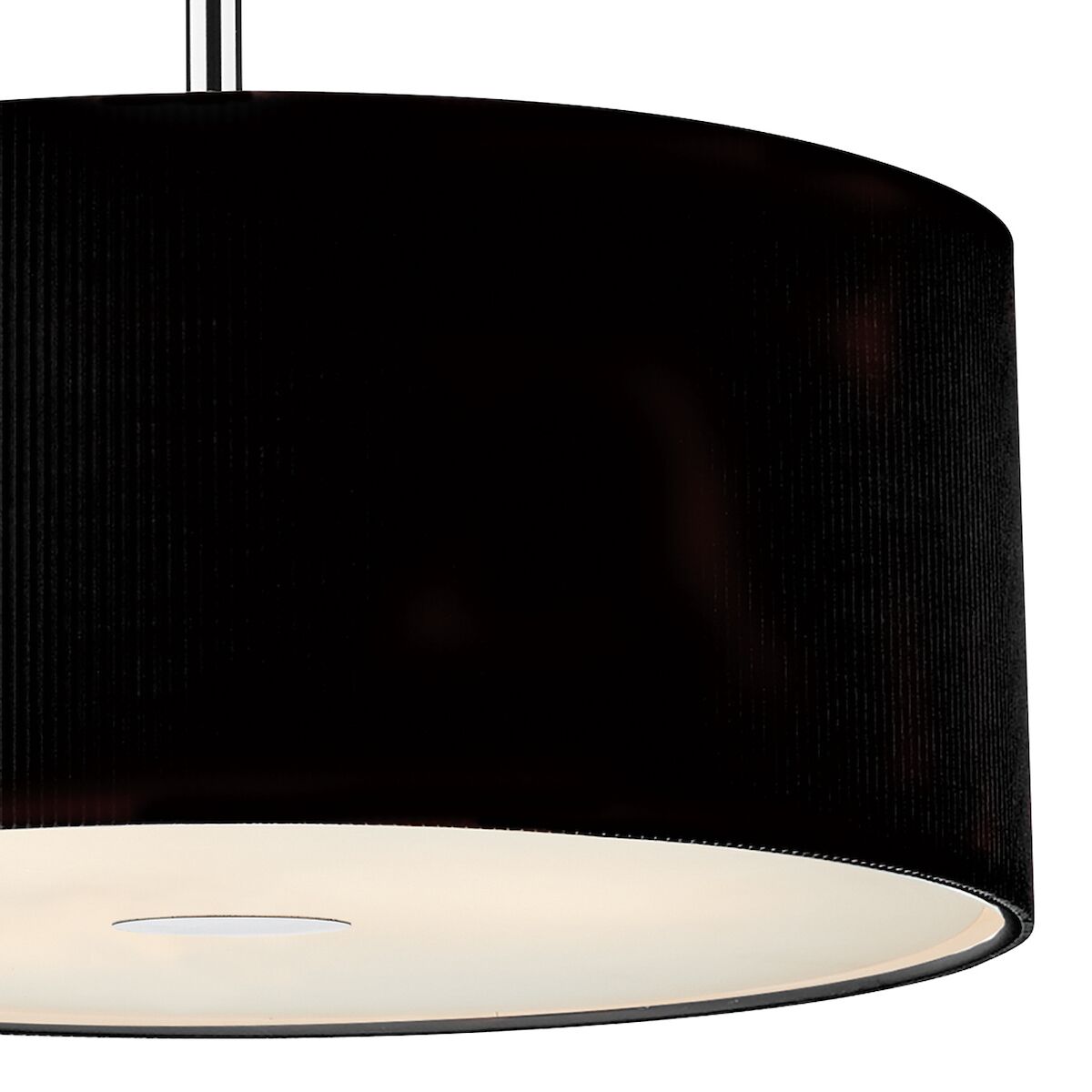 Zaragoza 3 Light Pendant Black 60cm<br>Black - Image 3