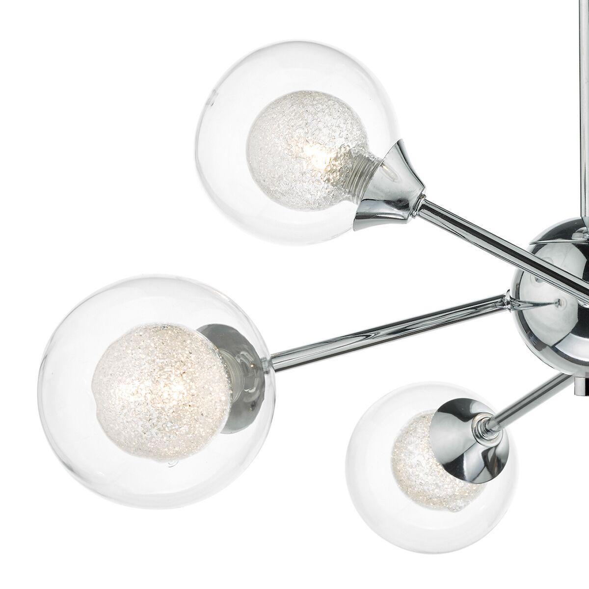Zeke 6 Light Semi Flush Polished Chrome<br>Polished Chrome - Image 4