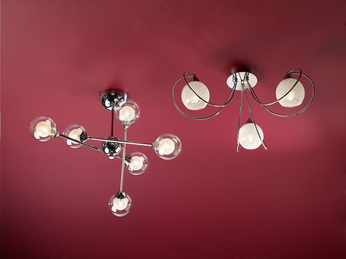 Zeke 6 Light Semi Flush Polished Chrome<br>Polished Chrome - Image 5