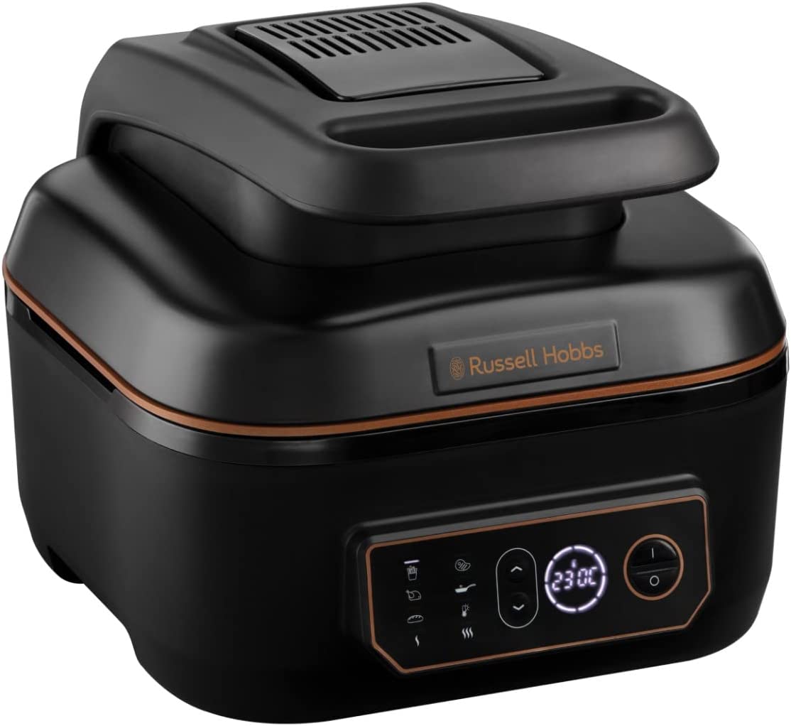 Russell Hobbs SatisFry 26520 5.5 Litre Multi Cooker With Air Fryer Function - Black / Rose Gold